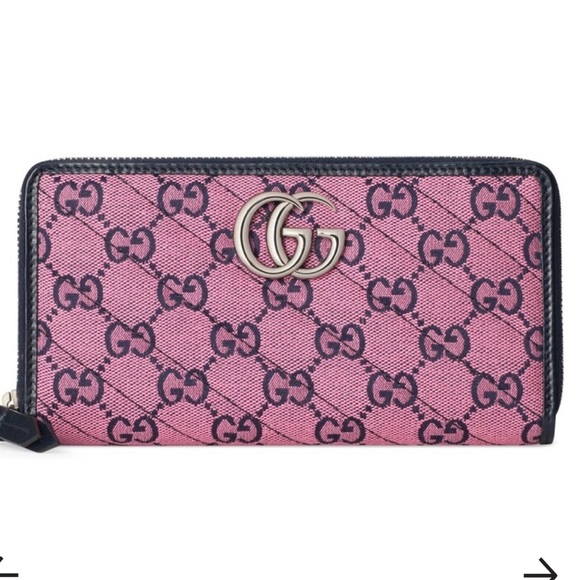 NWOT! GUCCI GG monogram multicolor marmont matelasse zip wallet. 443123.0959 - Picture 3 of 13